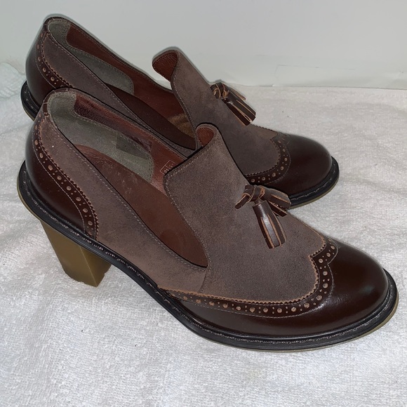 Doc Martens brown, leather and suede platforms. - Picture 4 of 5